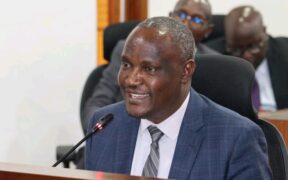 CS John Mbadi speaking at Bunge Towers on E-Procurement rollout. PHOTO/ Parliament of Kenya Facebook.