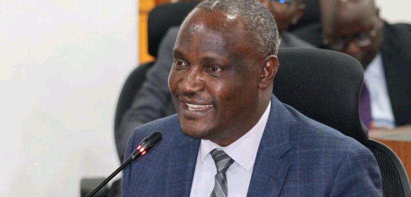 CS John Mbadi speaking at Bunge Towers on E-Procurement rollout. PHOTO/ Parliament of Kenya Facebook.