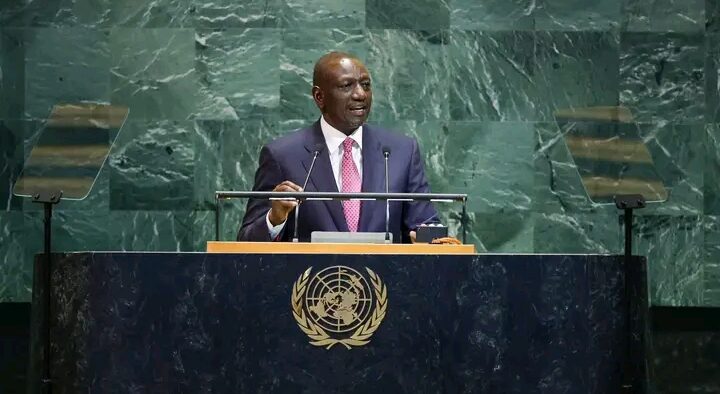 President William Ruto delivering Kenya’s National Statement at the General Assembly Debate of the United Nations in New York on September 24, 2025. PHOTO/ Ruto X