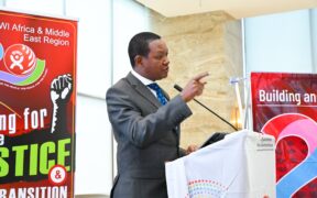 A photo of Labor CS Dr. Alfred Mutual in previous conference. PHOTO/Mutua X.