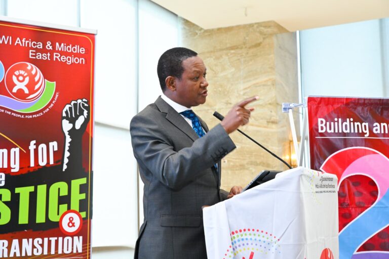 A photo of Labor CS Dr. Alfred Mutual in previous conference. PHOTO/Mutua X.