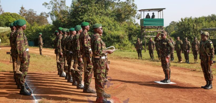 A photo of troops ready for carrying out UN missions