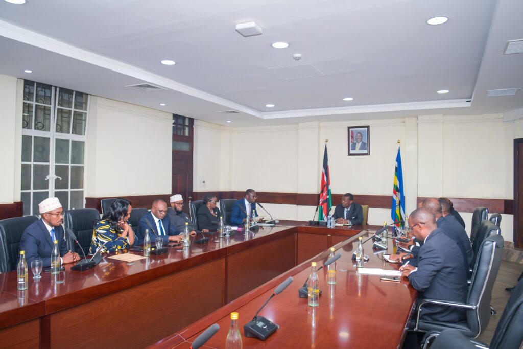 IEBC Officials in a meeting with Musalia Mudavadi, at his office.PHOTO/ IEBC X