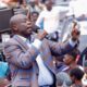 Rigathi Gachagua speaking at a past rally in Kajiado. PHOTO/ Gachagua X