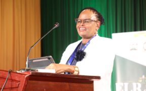 Chief Justice Martha Koome Speaking during the official opening ofthe Employment and Labour Relations Court Annual Symposium (ELRASE III), PHOTO/ Koome X Account