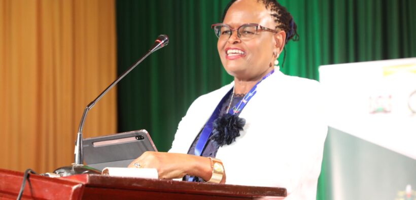 Chief Justice Martha Koome Speaking during the official opening ofthe Employment and Labour Relations Court Annual Symposium (ELRASE III), PHOTO/ Koome X Account