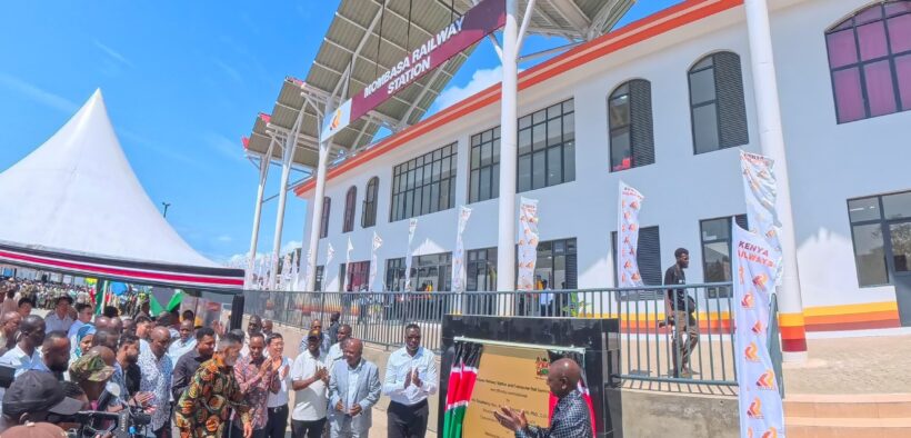 President William Ruto commissions the new Mombasa Railway Station. PHOTO/ Kenya Railways X