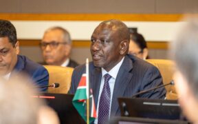 President Ruto speaking about Kenyan-led mission in Haiti. PHOTO/ Ruto X