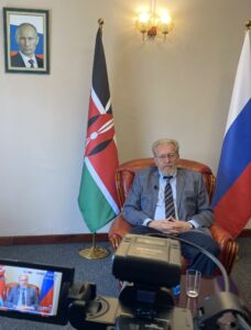 Ambassador of Russia to Kenya H.E. Mr. Dmitry Maksimychev. PHOTO/ Russian embassy X.