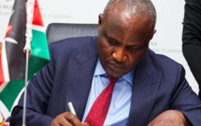 National Treasury CS Mbadi signing an agreement of DTA between Kenya and Belgium on September 30 2025. PHOTO/ Mbadi X