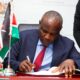 National Treasury CS Mbadi signing an agreement of DTA between Kenya and Belgium on September 30 2025. PHOTO/ Mbadi X