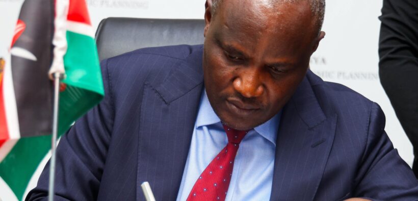 National Treasury CS Mbadi signing an agreement of DTA between Kenya and Belgium on September 30 2025. PHOTO/ Mbadi X. NSSF