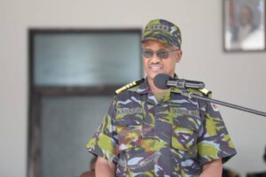 General Charles Kahariri conducted a two-day visit to Kenya Navy Base (KNB), Mtongwe and KNB Manda Bay. KDF