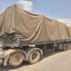 A picture of transit vehicle ferrying goods Photo/FB