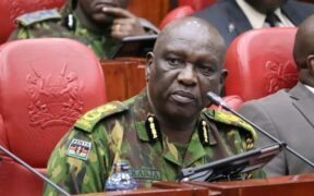 Police IG Douglas Kanja appearing before the National Assembly Security Committee on September 9, 2025. PHOTO/Parliament.