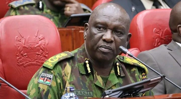 Police IG Douglas Kanja appearing before the National Assembly Security Committee on September 9, 2025. PHOTO/Parliament.