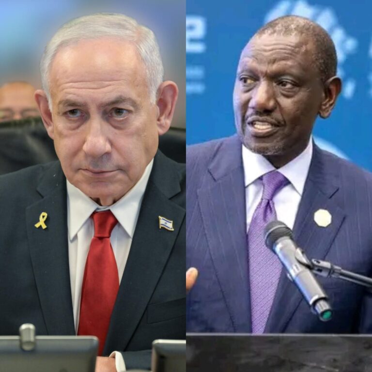 A photo collage of President William Ruto and Israeli Prime Minister Benjamin Netanyau. PHOTO/ PCS/ Prime Minister Israel X.