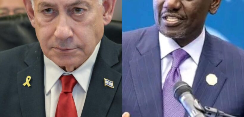 A photo collage of President William Ruto and Israeli Prime Minister Benjamin Netanyau. PHOTO/ PCS/ Prime Minister Israel X.