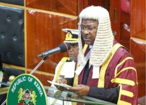 Speaker of the National Assembly, Hon. Moses Wetang’ula. PHOTO/ Parliament of Kenya X.