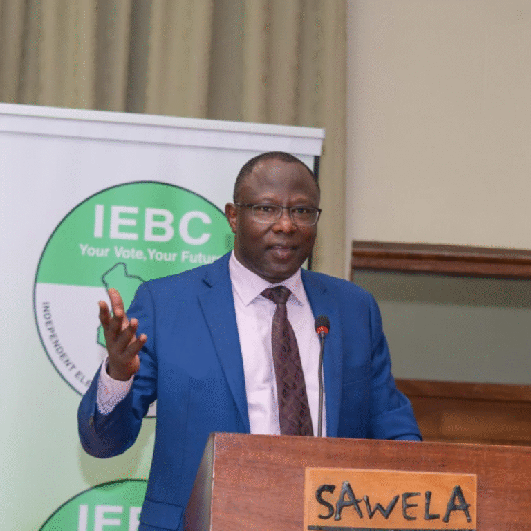 IEBC) Chairperson Erastus Edung Ethekon