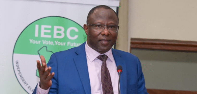 IEBC) Chairperson Erastus Edung Ethekon