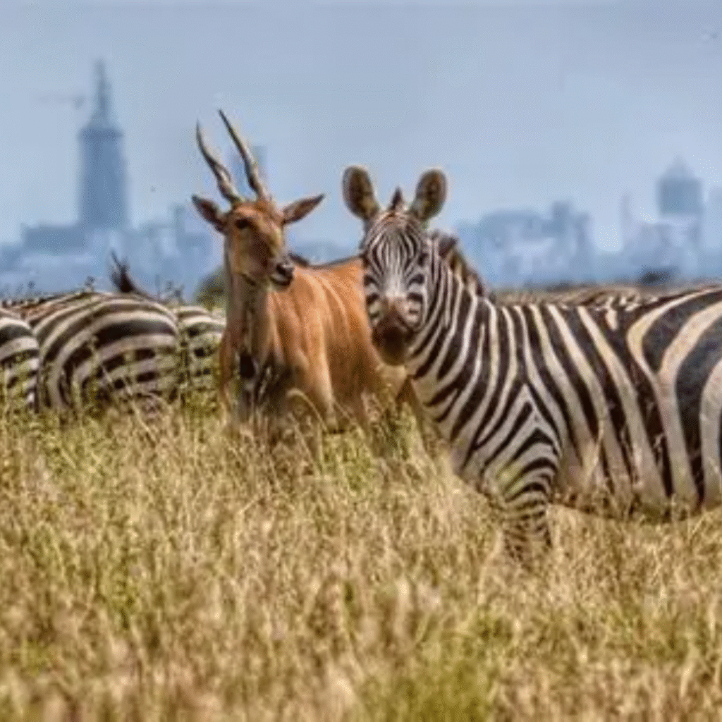 Zebras and antelope at Nairobi National Park. PHOTO/Nairobi National Park.