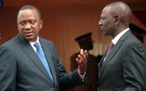 President Uhuru Kenyatta (left) chats with his deputy William Ruto during a past public function in Nairobi. PHOTO | FILE