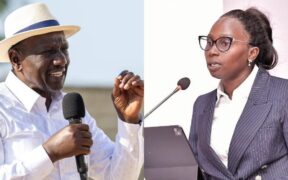 A photo collage of President William Ruto and LSK President Faith Odhiambo. PHOTO/PCS/LSK.