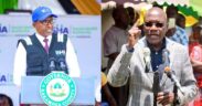 A photo collage of Health CS Aden Duale and Kakamega Senator Boni Khalwale. PHOTO/MoH/Khalwale X.