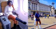 Akothee poses for photos at Buckingham Palace, UK/ PHOTO/Akothee FB.