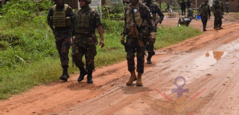 KDF troops patrolling the streets of DRC. PHOTO/KDF.