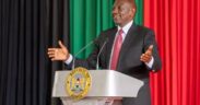 President William Ruto speaking during the presentation of Ksh2.65 billion cheque to Kenya Tea Development Agency at State House, Nairobi on September 11, 2025. PHOTO/PCS.