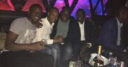 mbakassi East MP Babu Owino drinking with Nick Ruto. PHOTO/ UGC.