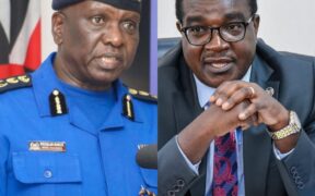 A photo collage of Police IG Douglas Kanja and Education CS Julius Ogamba. PHOTO/NPS/.MoE.