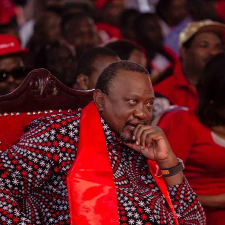 Former President Uhuru Kenyatta. PHOTO/UGC.