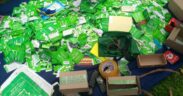 Safaricom, Airtel and Telkom recovered during the raid. PHOTO/DCI.
