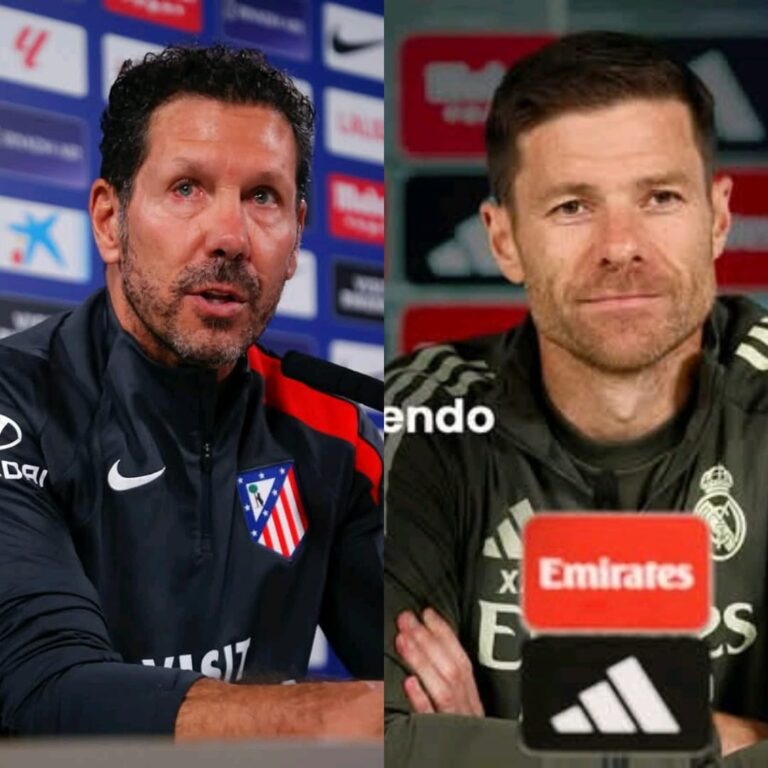 Atletico coach Diego Simeone and Real Madrid coach Xabi Alonso. PHOTO/Real Madrid Facebook/Atletico Madrid Facebook.