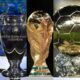 From left: Champions League trophy, FIFA World Cup trophy and the Ballon d'Or. PHOTO/UGC.