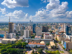 Aerial view of Nairobi downtown Kenya. PHOTO/ Getty Images.