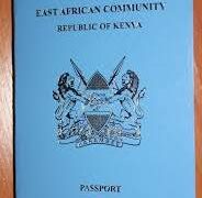 File image of Kenyan Passport. PHOTO/ Department of Immigration Service X