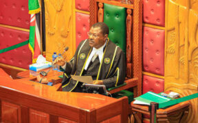 A photo of National Assembly Speaker Moses Wetang'ula Chairing a house session