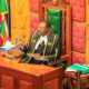 A photo of National Assembly Speaker Moses Wetang'ula Chairing a house session