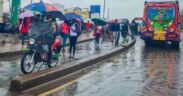 Nairobi residents walking on the streets when it's raining. PHOTO/ The