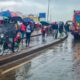 Nairobi residents walking on the streets when it's raining. PHOTO/ The