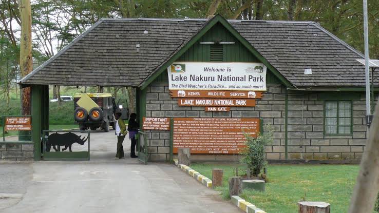 Lake Nakuru National Park gate. PHOTO/ Lake Nakuru National Park