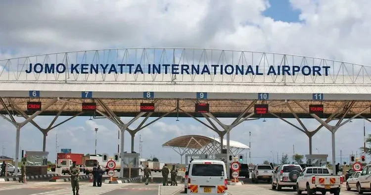 A photo of JKIA entrance. PHOTO/Courtesy.