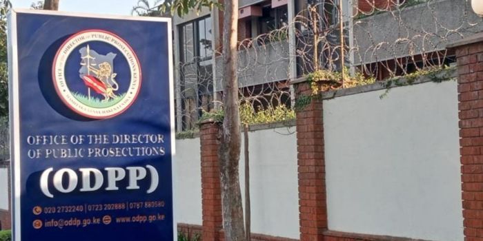 A signboard direction of the Office of the Director Public Prosecutions. PHOTO/ ODPP X.