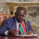 President William Ruto signing an MoU in Cairo Egypt on Wednesday, January 29, 2025. PCS