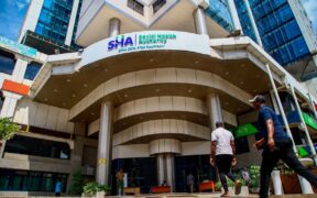 Clients walk towards the newly rebranded Social Health Authority(SHA) building on October 1, 2024, as the government officially rolled out the healthcare service provider. WILFRED NYANGARESI|NATION