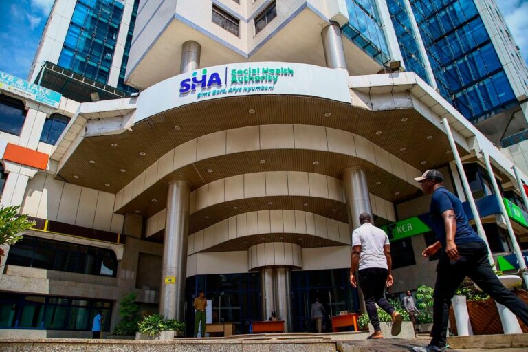 Clients walk towards the newly rebranded Social Health Authority(SHA) building on October 1, 2024, as the government officially rolled out the healthcare service provider. WILFRED NYANGARESI|NATION